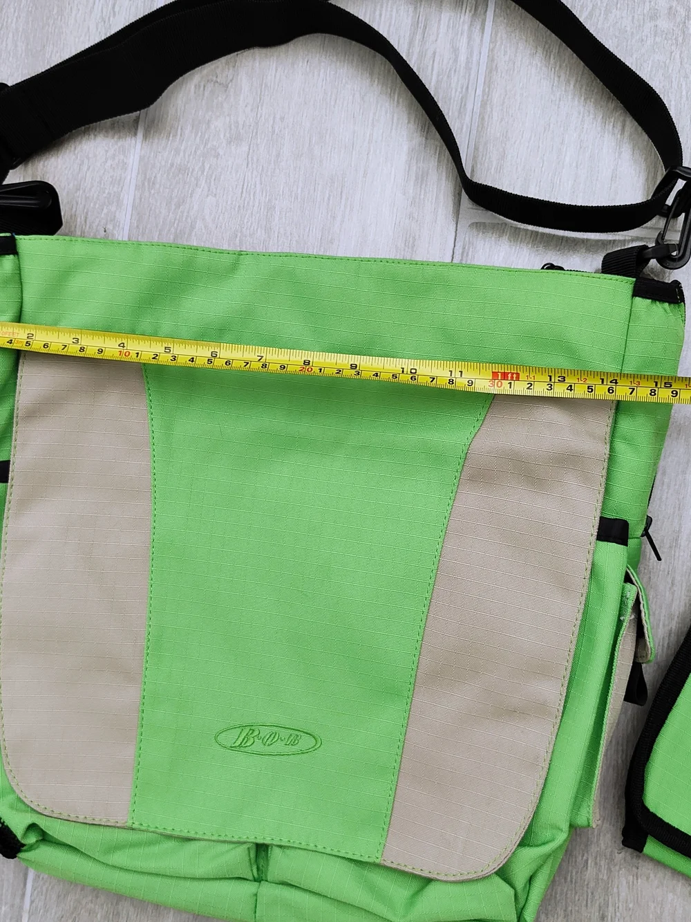 Green Baby Diaper Bag with Changing Mat